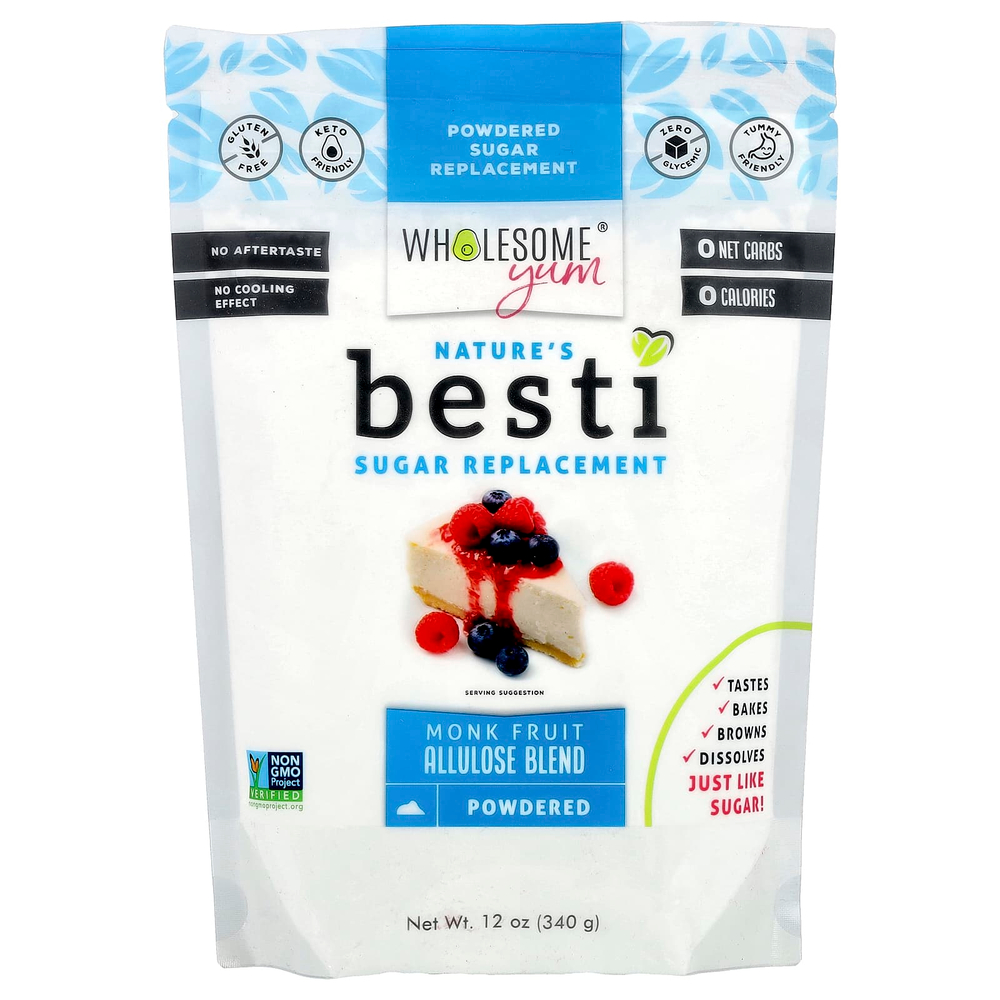 Wholesome Yum, Besti, заменитель сахара, смесь аллулозы из плодов архата, 340 г (12 унций)