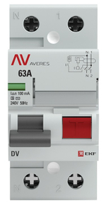 УЗО  EKF rccb-2-63-100-s-av