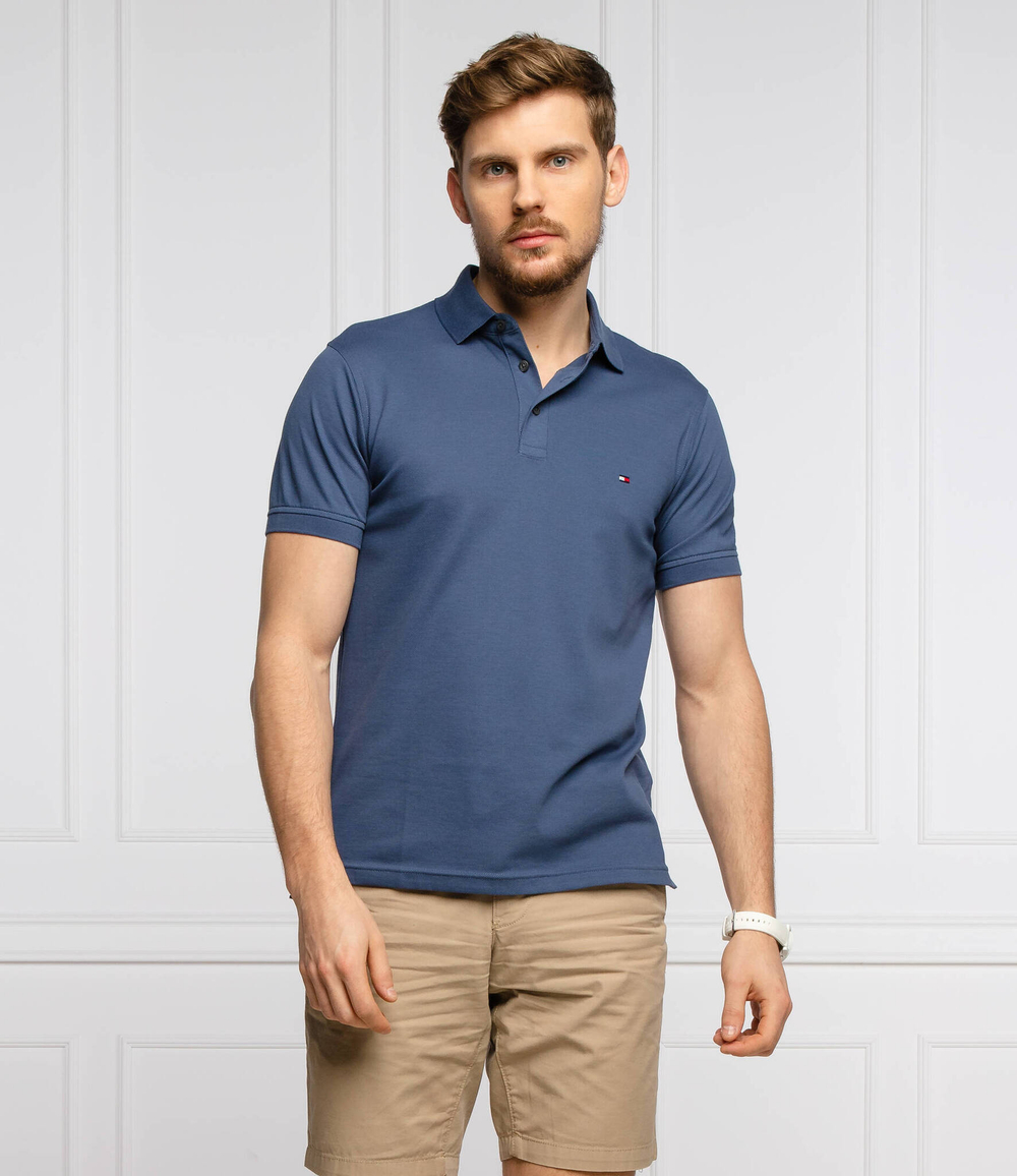 Поло 1985 Tommy Hilfiger - голубой(MW0MW17771)