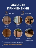 Eurotex Аквалазурь лак защитно-декоративный для дерева акриловый лессирующий, белый (0,9л)