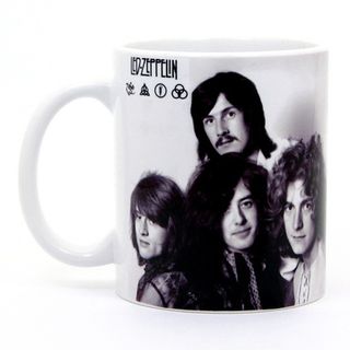 Кружка Led Zeppelin группа/группа у самолёта 1975 г. (079)