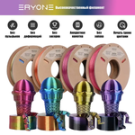 Пластик Eryone Silk PLA Tri-Color комплект 4x 0.25 кг gold-purple-black, red-yellow-blue, orange-blu