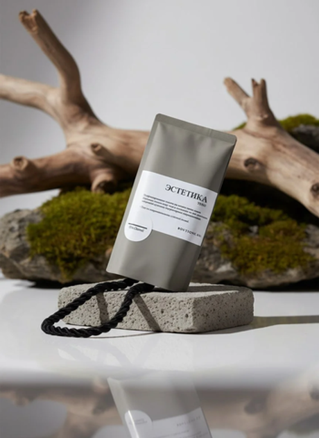 BOUTIQUE DE SAVON Масляная плитка-жгут для тела Рис, кардамон и бобы тонка (по мотивам Gris Charnel)