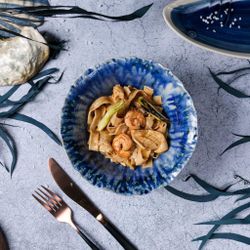 Салатник 925 мл d 19,5/6 см h9 см Dark Purple Northern Blue Flower Frutti di Mare P.L. [1]