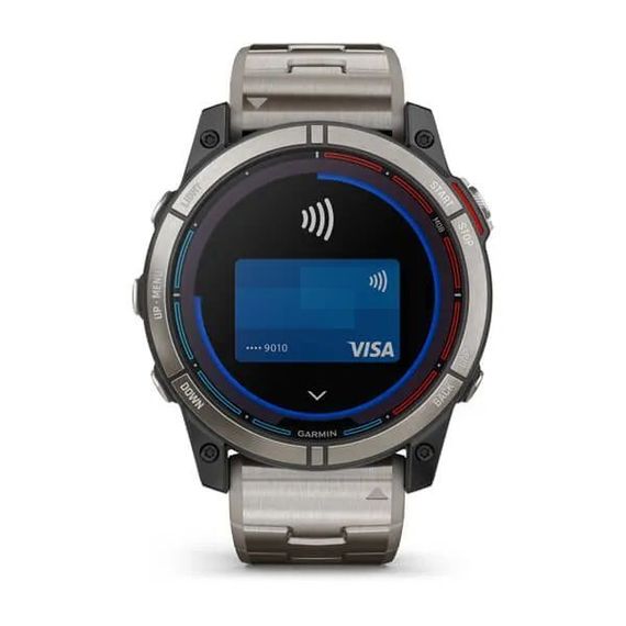 Garmin QUATIX 7X Sapphire Solar титановый с серебристым титановым браслетом