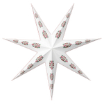 Новогоднее украшение (звезда) Födelse, 90 см, белый/с рисунком, бумага