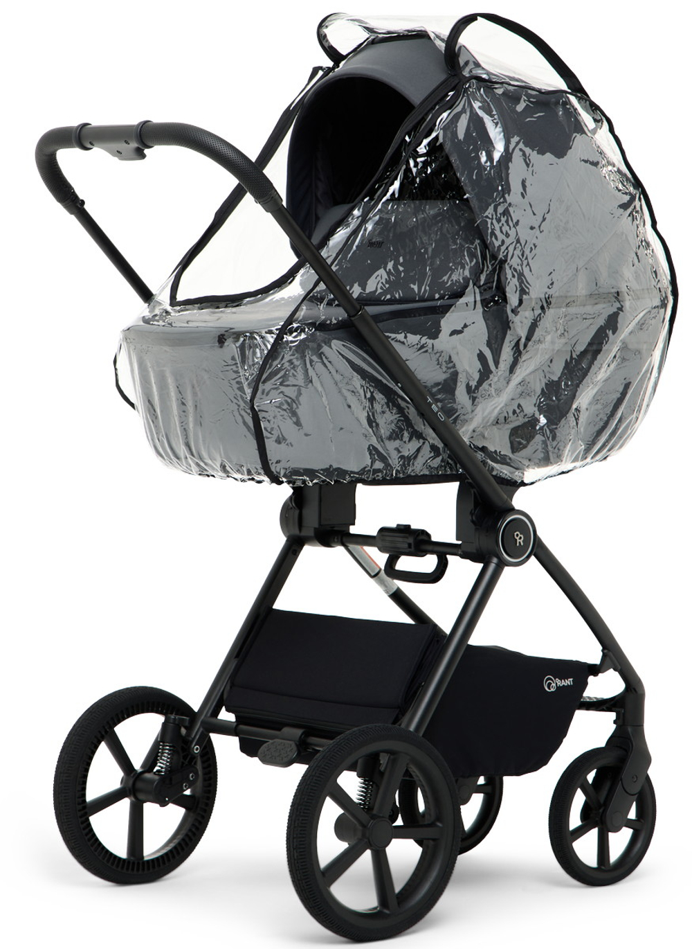 Детская коляска Rant Teo Soft 3 в 1 с автокреслом Aster Zero Black Graphite