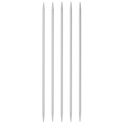 Спицы PRYM чулочные алюминий d 3.5 мм 20 см 5 шт с острием на обоих концах