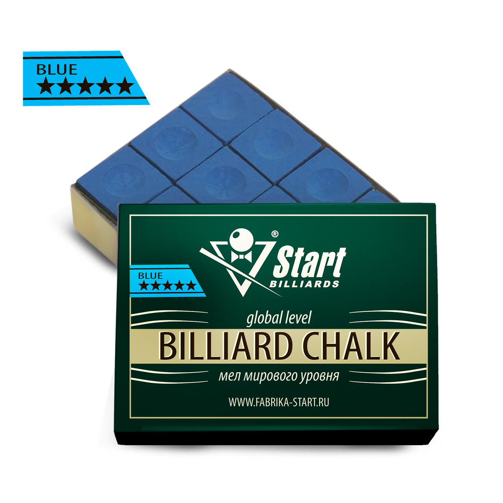 Мел Startbilliards 5 звезд синий (12шт)