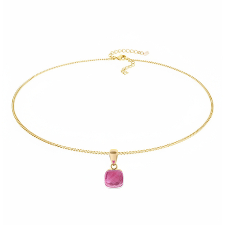 Колье Qudo FIRENZE (G) Padparadscha 107001/48-4308