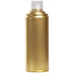 Аэрозольная краска SIANA High Quality в баллончике для мебели и декора, металла и пластика, стекла и сухоцветов, цветов и радиаторов, быстросохнущая и полуглянцевая, 0.52 л, зеркальное золото