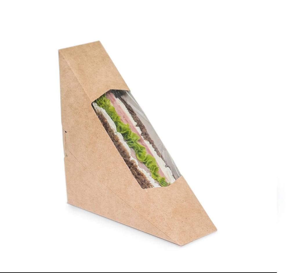 Упаковка для сэндвичей SANDWICH 60, 300 мл., 126*126*61 мм. (400шт./кор.)