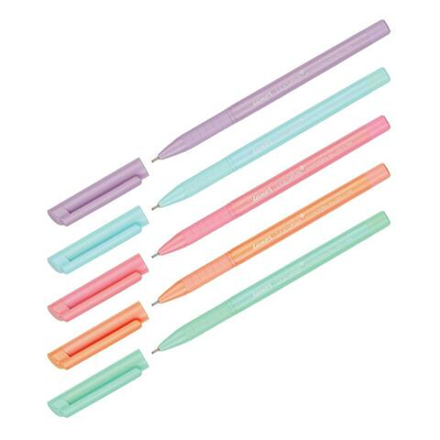 Ручка шариковая синяя 0,7мм антибактериальный грипп, ассорти "Liquiwrite" (Luxor)