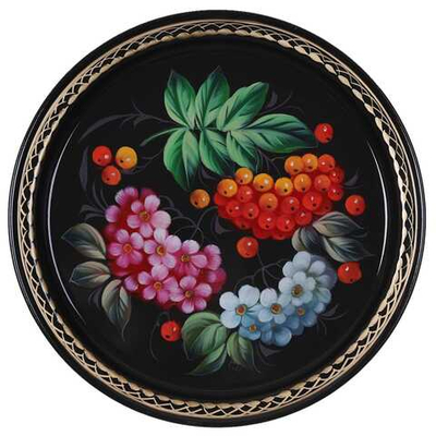 Zhostovo metal tray A5D070425255