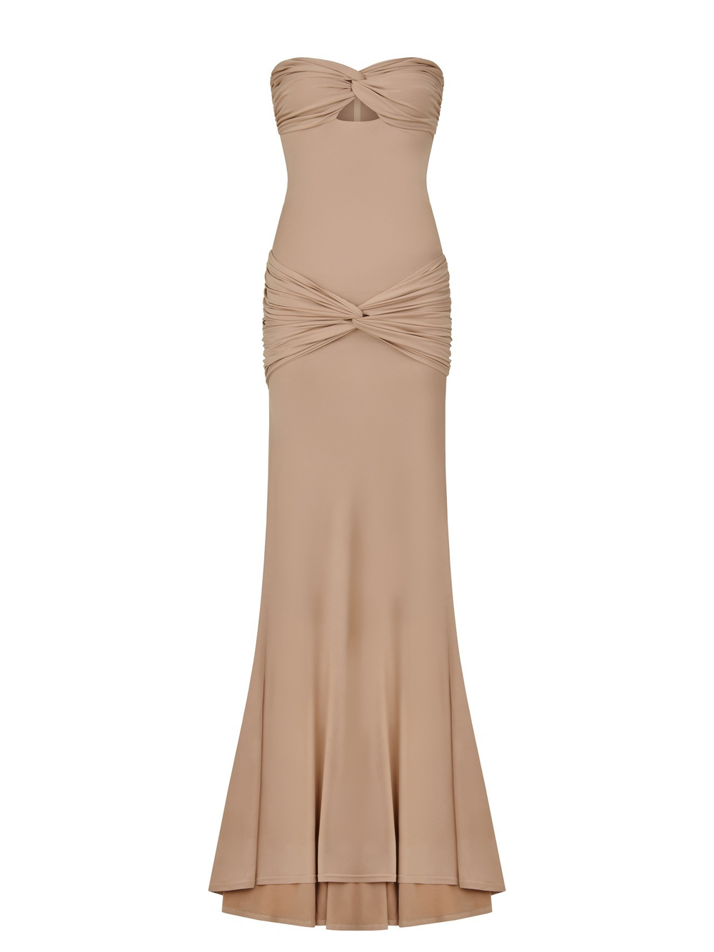 Платье "Naomi" из ткани масло, бежевый