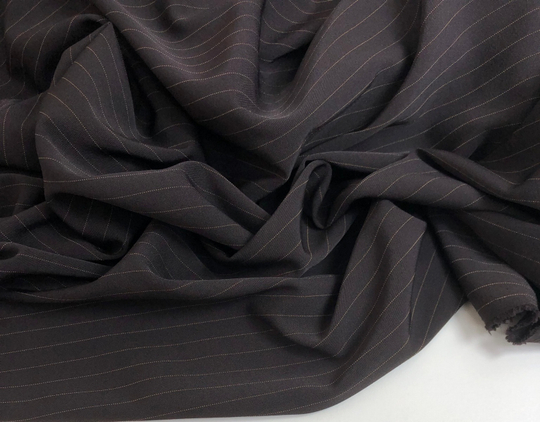 Костюмная принт полоска, коричневый VERSACE