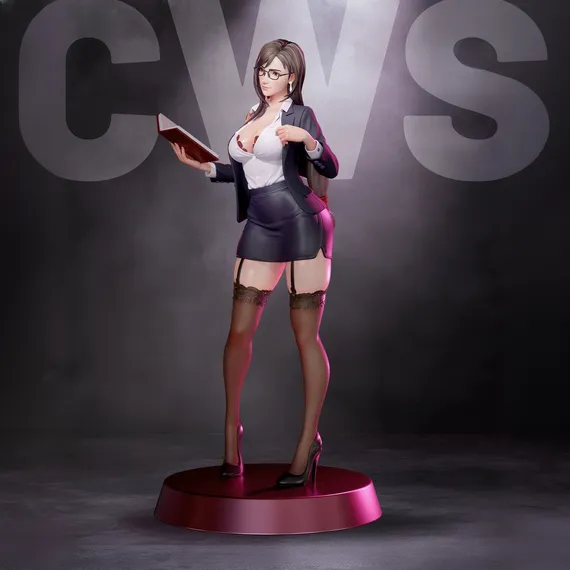 Tifa office lady - Final Fantasy