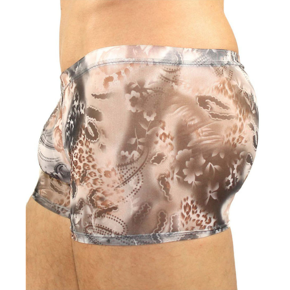 Мужские трусы боксеры прозрачные леопард Romeo Rossi Hong Kong Leopard Boxer