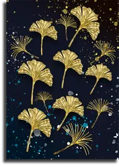 Постер "Золотые цветы"