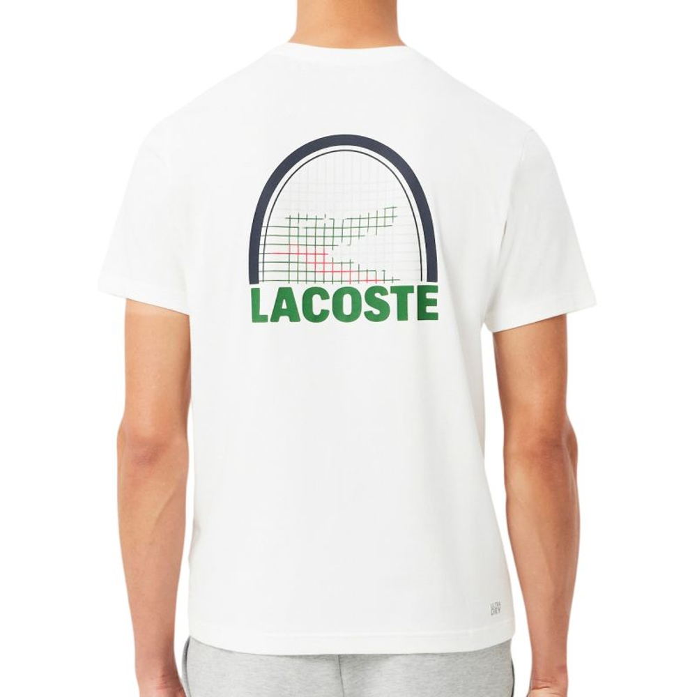 Мужская теннисная футболка Lacoste Tennis x Daniil Medvedev - white