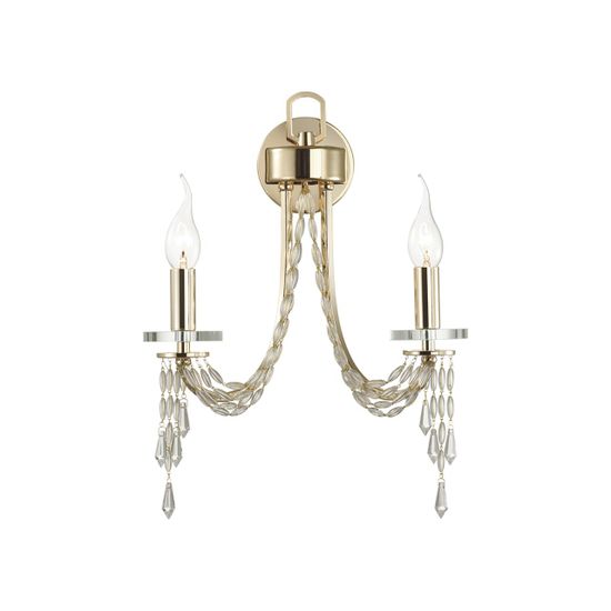 5063/2W CLASSIC ODL24 625 золото/прозрачный/металл/хрусталь Бра E14 2*40W CAPEL