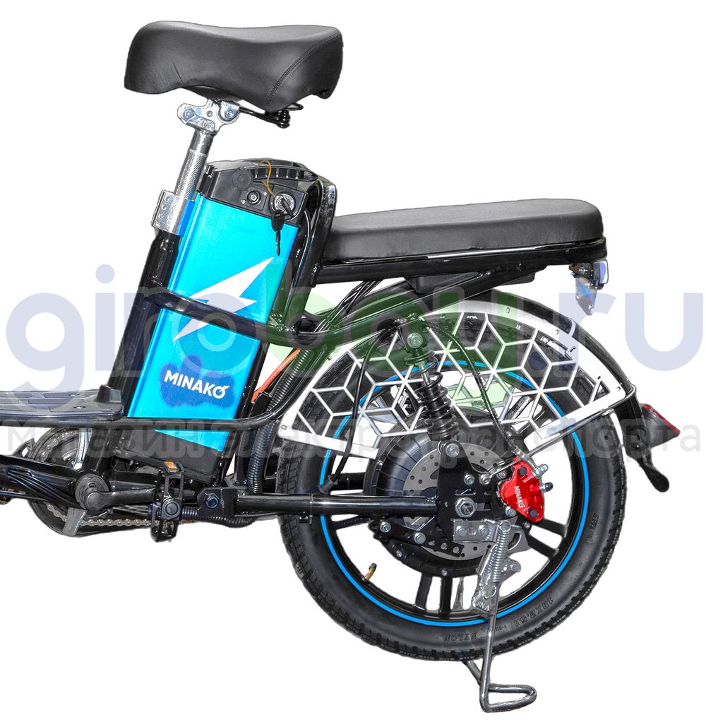 Электровелосипед Minako V8 PRO 3.0 BLACK (60V/12Ah) гидравлика фото 6 фото №8