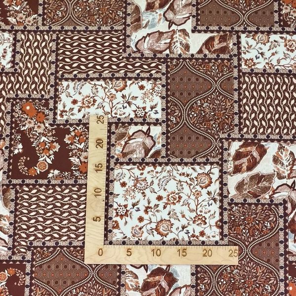 ВИНТАЖНЫЙ ПЭЧВОРК, ФЛОРА И ГЕОМЕТРИЯ - 100% хлопок 4