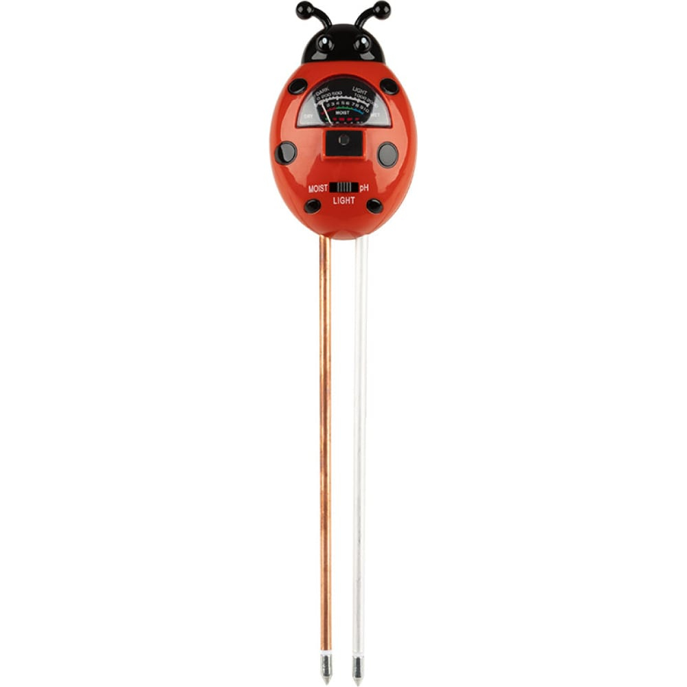 Измеритель влажности, кислотности и освещенности почвы Божья коровка ТМ Leonord
