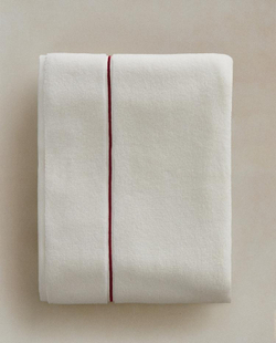 ZARA HOME БАННОЕ ПОЛОТЕНЦЕ С ВЫШИТЫМ КРАЕМ, БОРДОВЫЙ