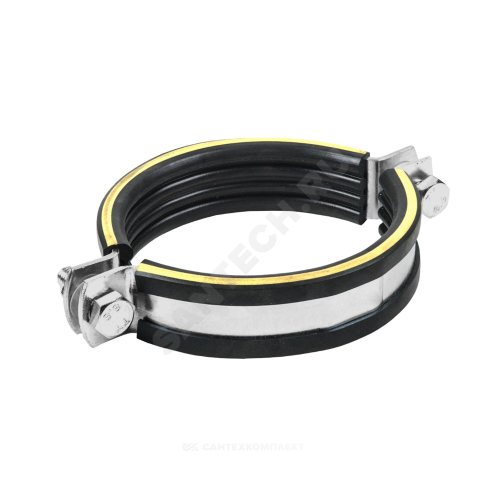 Хомут крепежный сталь оц с резиновой прокладкой Дн 217-224 (8") М12 б/к SBC Mupro 122167