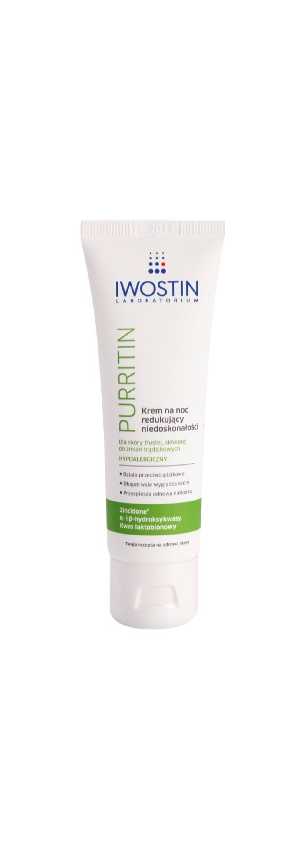 Iwostin Purritin - ночной крем против несовершенств кожи /   40  ml  / GTIN 5903263249023