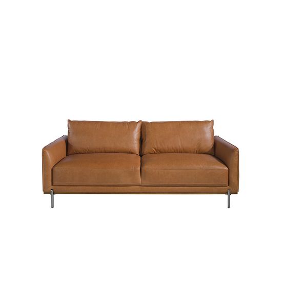 Диван 3-х местный 6130/5607-3P-M2851 кожаный с ножками из стали