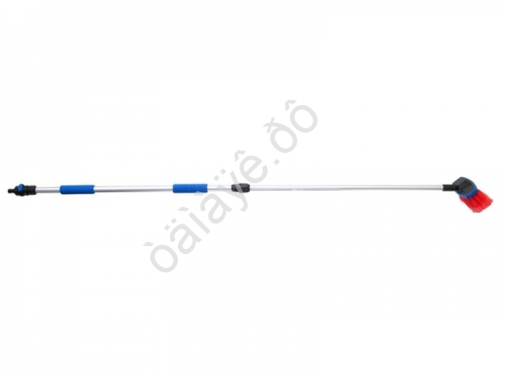 Швабра для мойки авто Телескопическая М5 (105-160см) с краником, скруглена (диам. 21,6/18мм) м21165