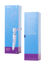 Нереалистичный вибратор Satisfyer Wand-er Woman, ABS пластик, белый, 34 см