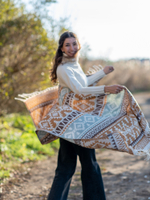 Шарф теплый с орнаментом Сканди