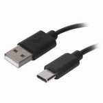 Кабель USB 2.0-Type-C 1 м SONNEN медь для передачи данных и зарядки черный (4 штуки в упаковке)