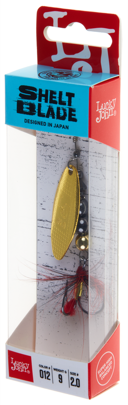 Блесна вращающаяся LUCKY JOHN Shelt Blade №2, 9 г, цвет 012