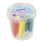 Масса для лепки лёгкая (1 баночка) ЮНЛАНДИЯ "ЮНЛАНДИК - ФЕРМЕР", 4 цвета в баночке, застывающая, 128 мл, 105021