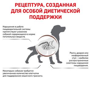 Корм для собак, Royal Canin Fibre Response FR 23, с повышенным содержанием клетчатки при нарушениях пищеварения