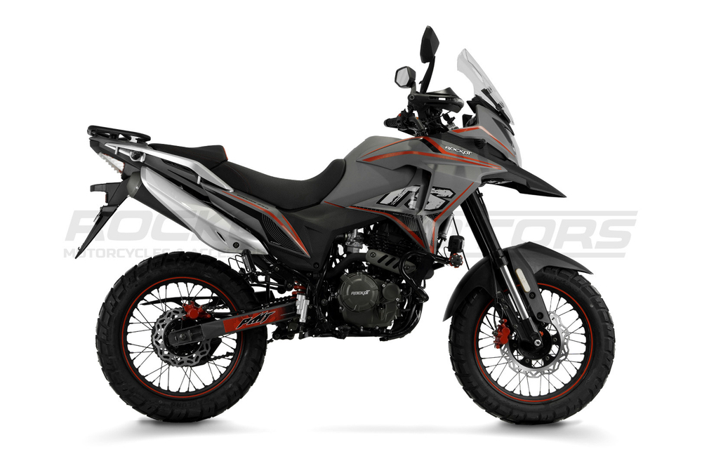 Мотоцикл турэндуро ROCKOT DAKAR (серый/красный)