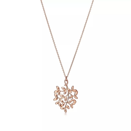 Подвеска из розового золота 18к (750 проба), Оливковая ветвь, Tiffany ✨💙🌿