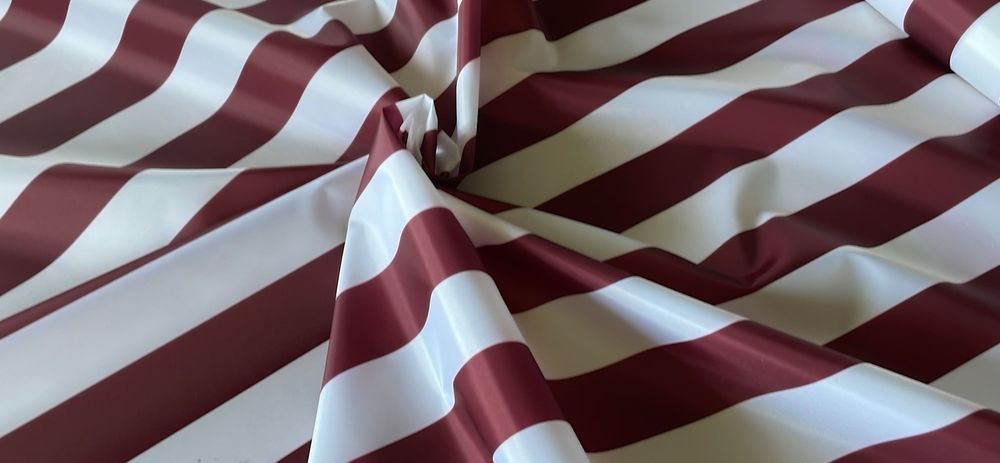 Тентовая ткань Оксфорд 240ПУ полоса бордо