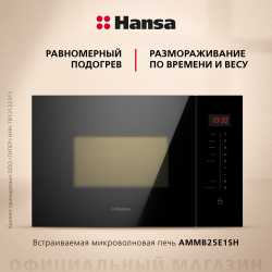 Встраиваемая микроволновая печь Hansa AMMB25E1SH