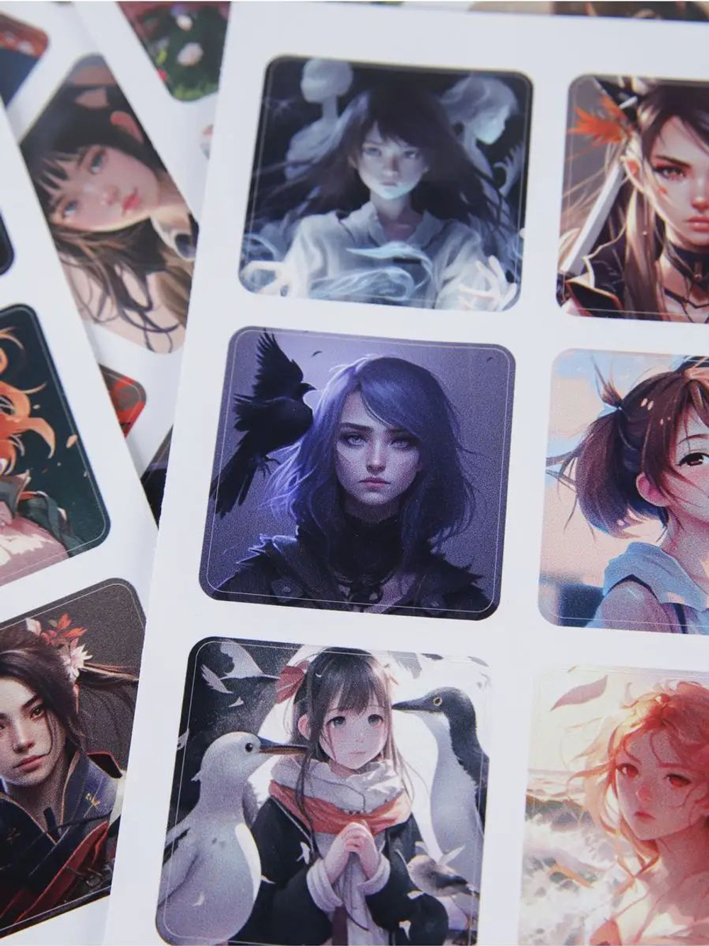 Наклейки аниме стикеры набор на телефон