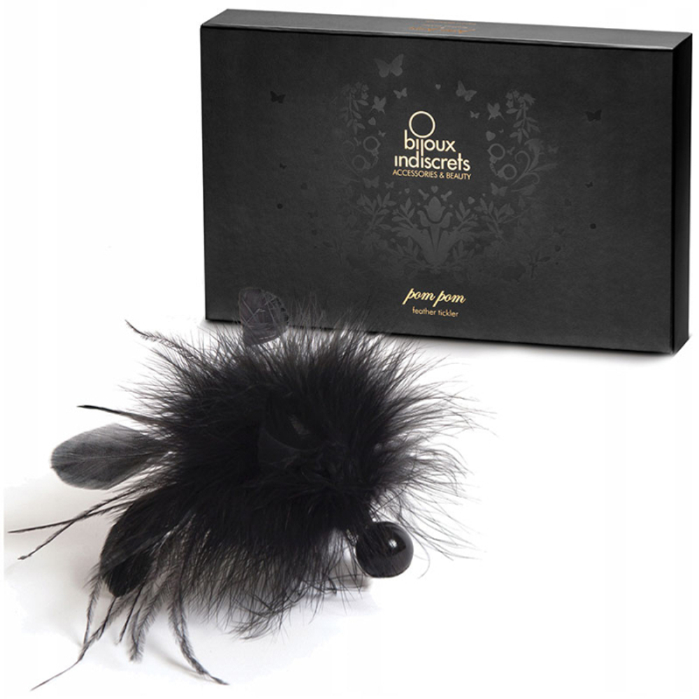 Bijoux Indiscrets Pom Pom - feather tickler, Кисточка перьевая