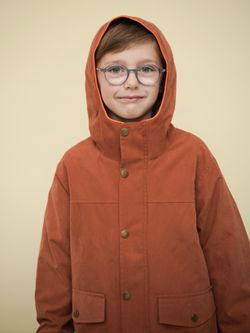 Парка c флисом терракота