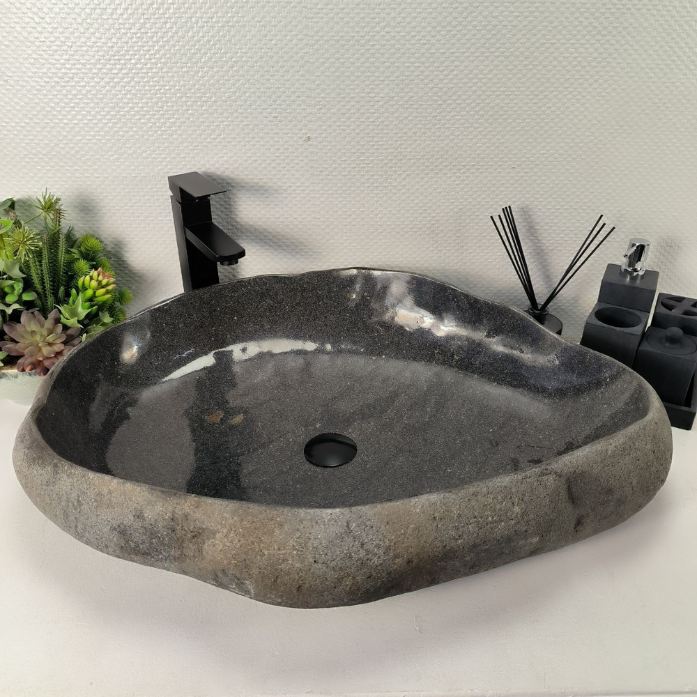 Раковина из речного камня RS-64963 76*54*15 0863