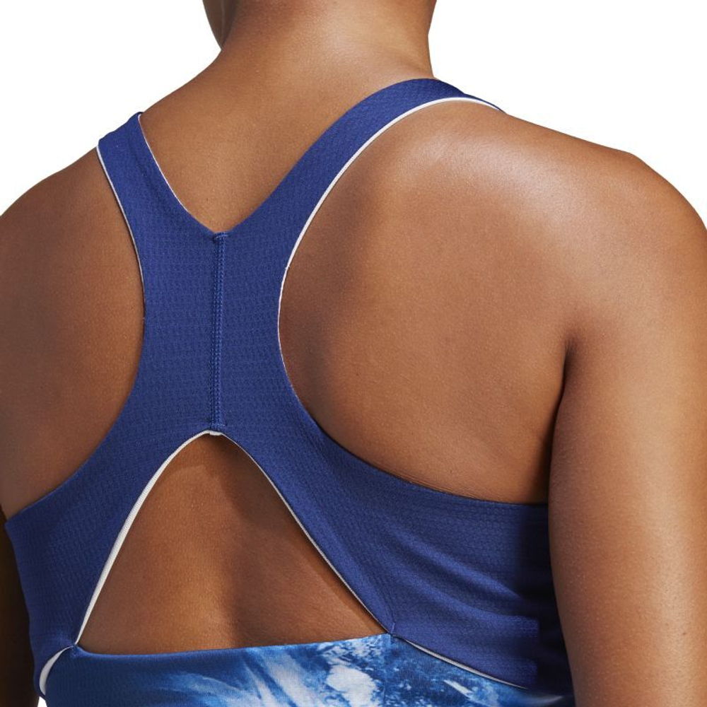 Женский топ теннисный Adidas Melbourne Y-Tank - небесный