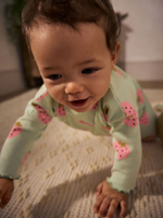 Лонгслив и брюки в комплекте для малышей Next AA6-491, Бирюзовый, Розовый