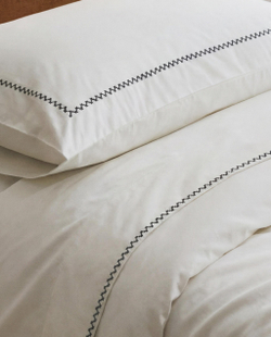 Простыня Zara Home, хлопок 100%, с геометрическим принтом, 4121/089